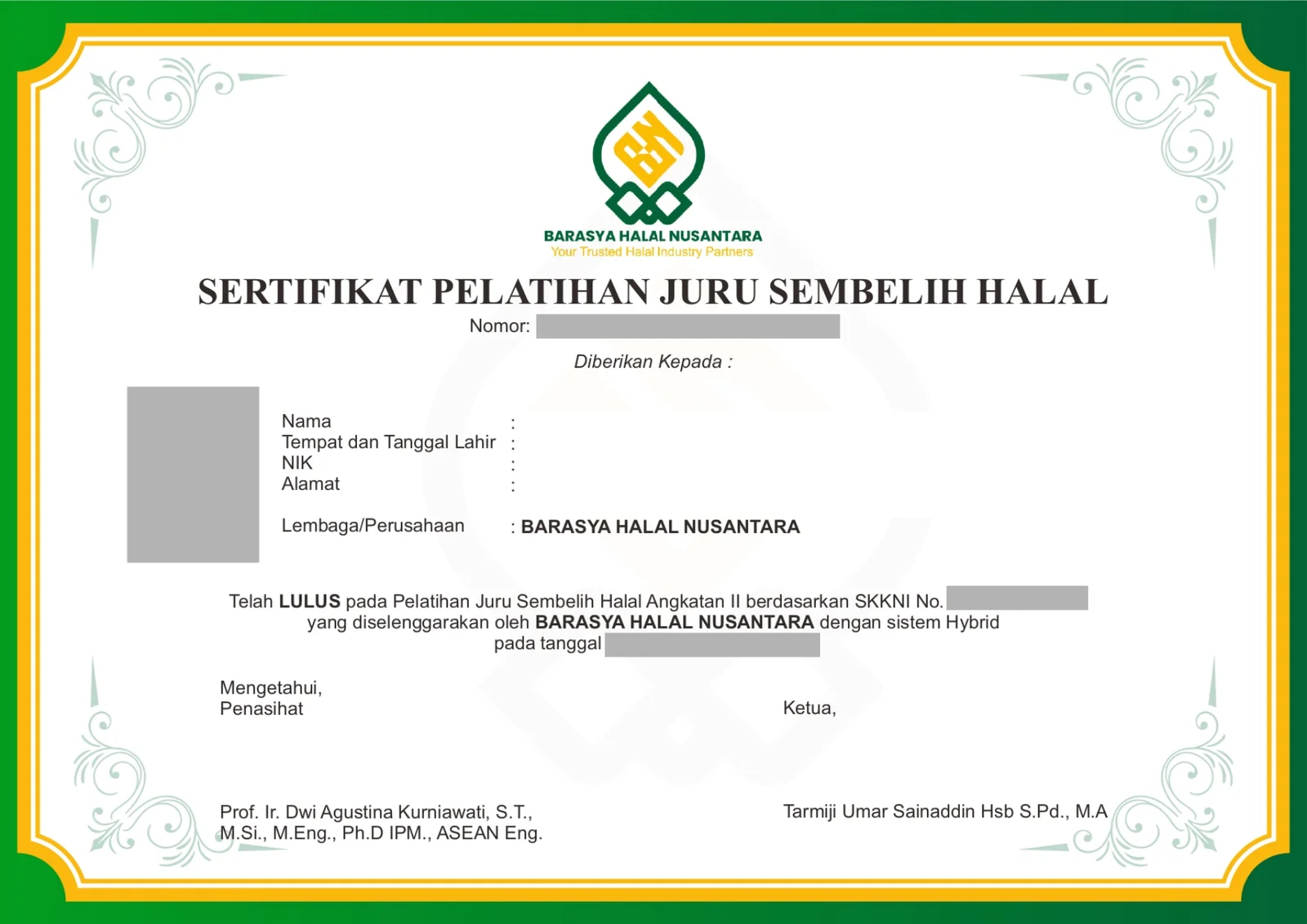 Gambar 4 untuk Desain Sertifikat